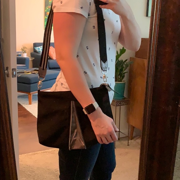 EUC Stella & Dot Work Hard Play Hard black bag - Picture 3 of 8